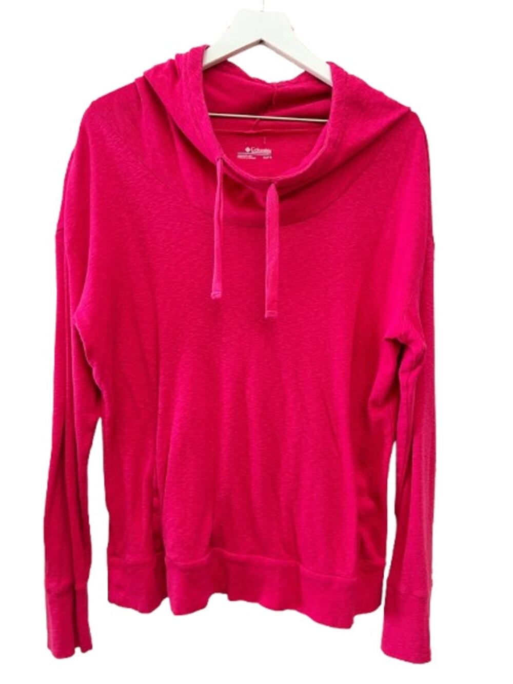 COLUMBIA Sportswear Hot Pink Lightweight Hoodie Sweatshirt Womens XL
